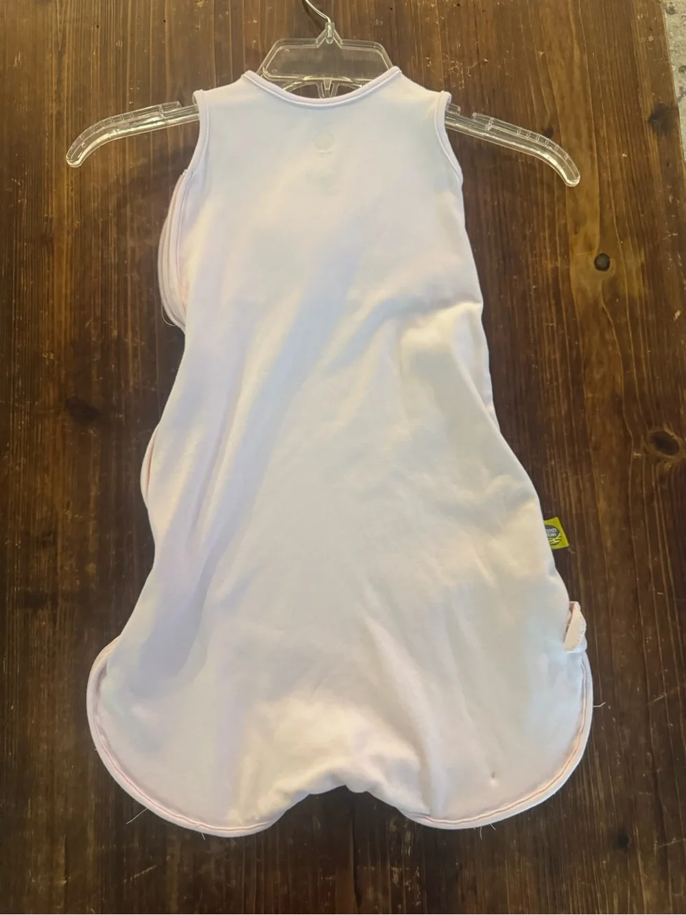 Nested Bean Pale Pink Baby Sleep Sack with Chick Embroidery